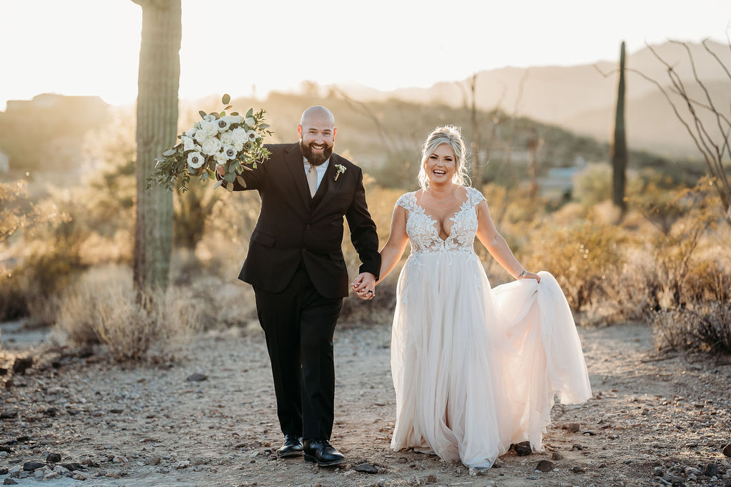 Arizona wedding photographer, wedding portraits in the desert