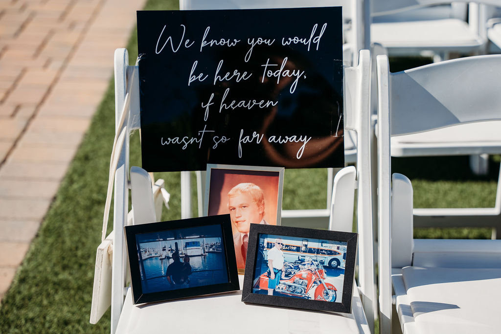 venue the  chilleens, arizona wedding photographer, wedding details, remembering a loved one at at wedding