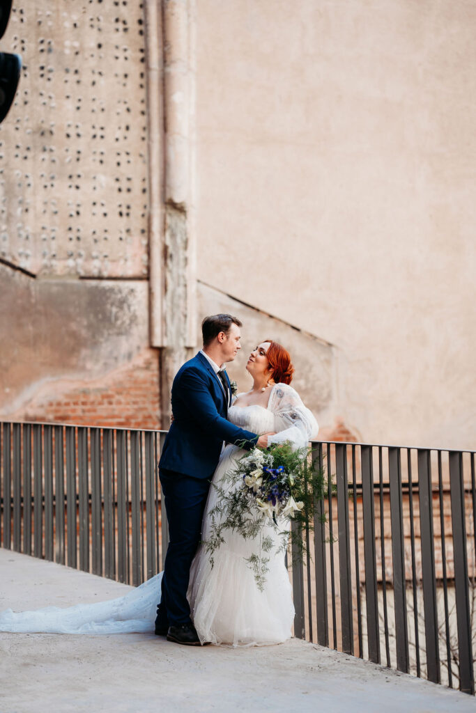 Abbey on Monroe Downtown Phoenix, styled wedding shoot, bride and groom portraits