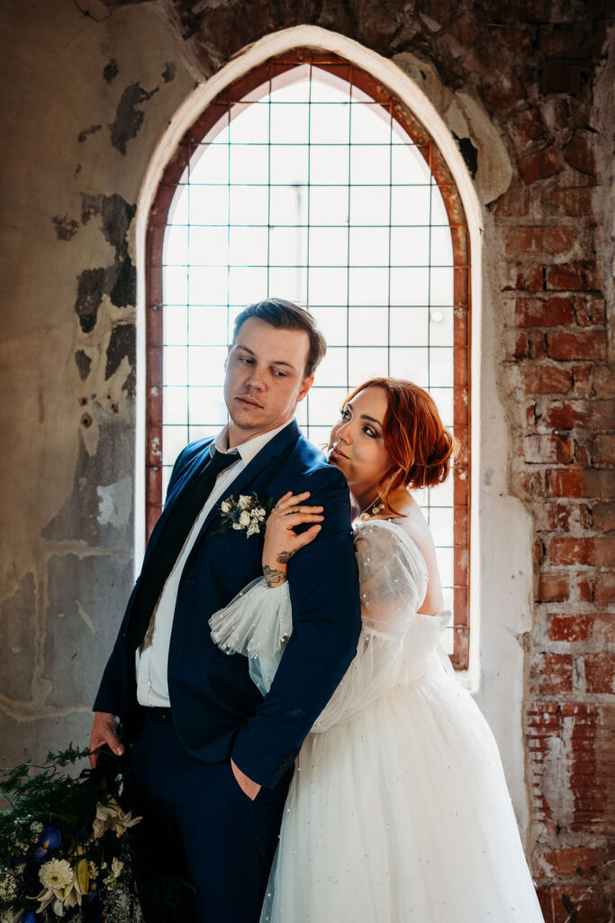 Abbey on Monroe Downtown Phoenix, styled wedding shoot, bride and groom portraits