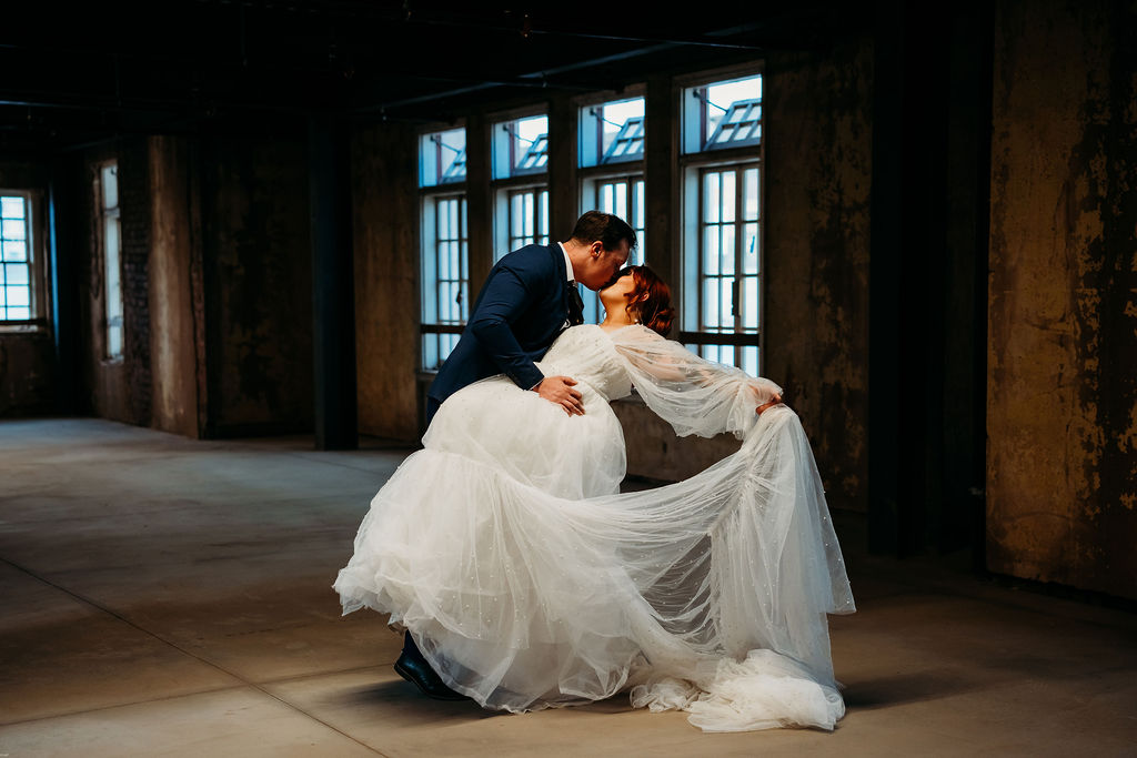 Abbey on Monroe Downtown Phoenix, styled wedding shoot, bride and groom portraits