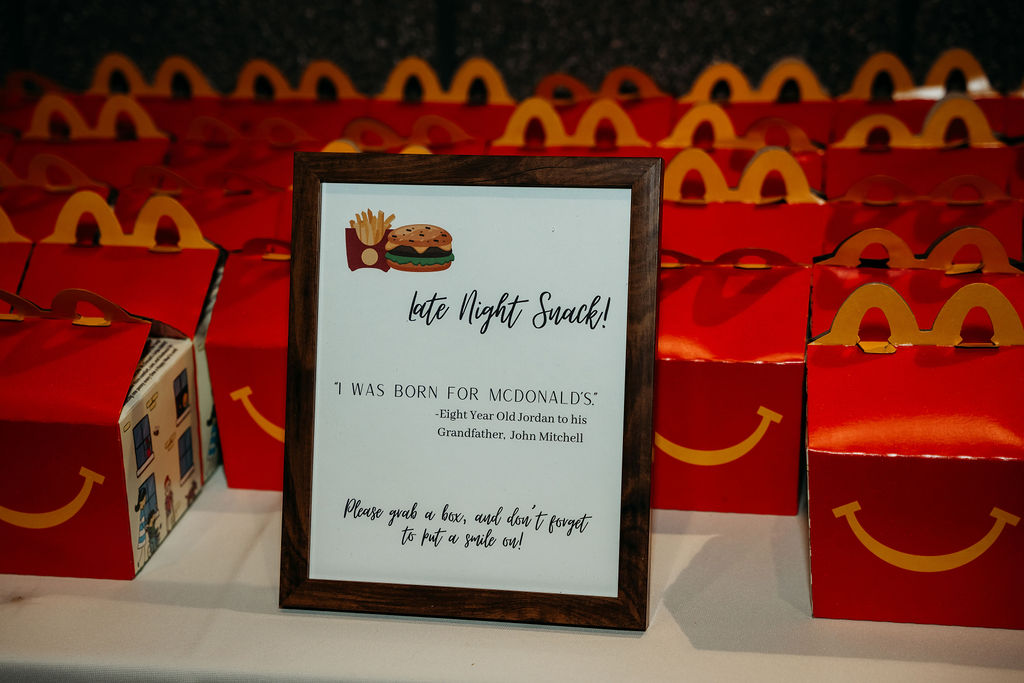 papago golf club wedding reception, arizona wedding photographer, late night wedding snack, mcdonalds wedding