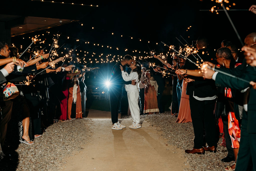 papago golf club wedding reception, arizona wedding photographer, sparkler exit