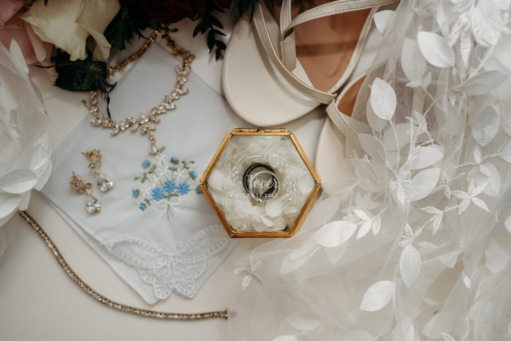 Arizona wedding photographer, wedding flat lay.