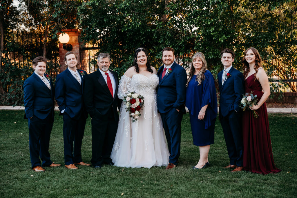 Formal wedding portraits at Stonebridge Manor. 