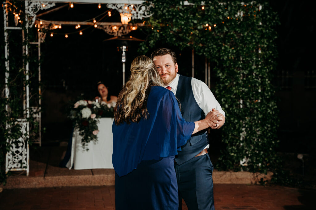 Mother son dance at Stonebridge Manor. 