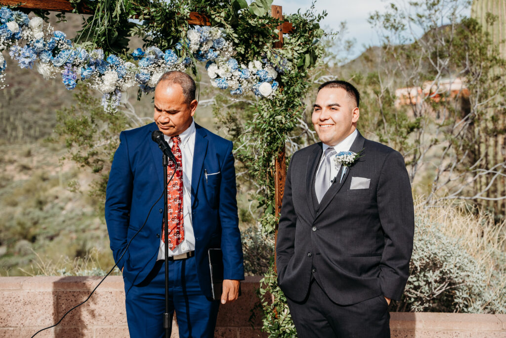 Desert Outdoor Center at Lake Pleasant wedding ceremony