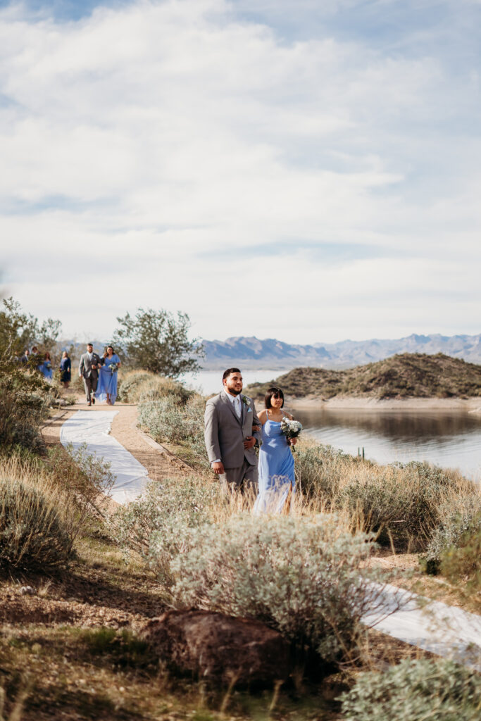 Desert Outdoor Center at Lake Pleasant wedding ceremony