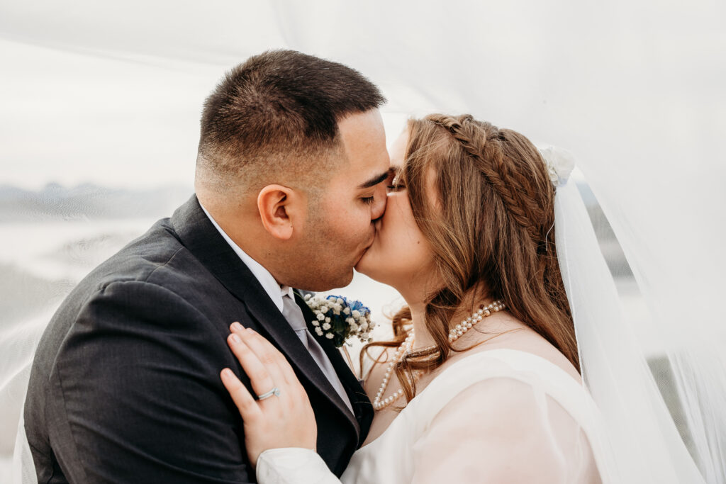 Desert Outdoor Center at Lake Pleasant, bride and groom poses, bride and groom with desert and lake backdrop