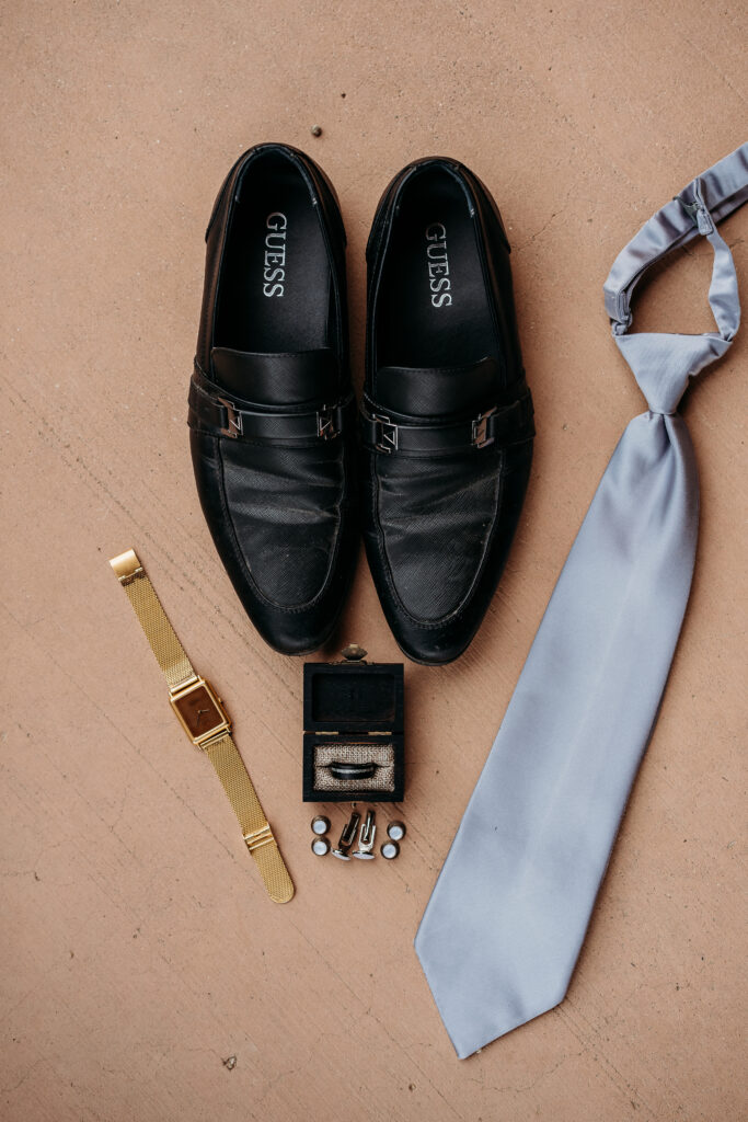 groom flat lay, arizona wedding photographer