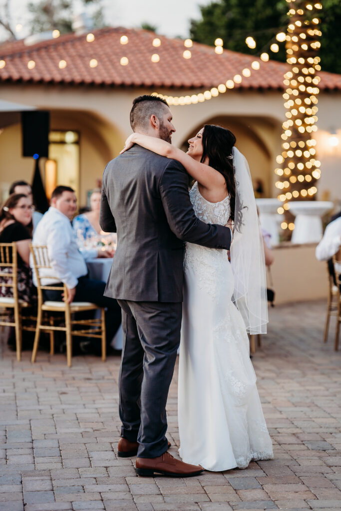  Reception at Secret Garden in Arizona, arizona wedding photographer, bride and groom dancing