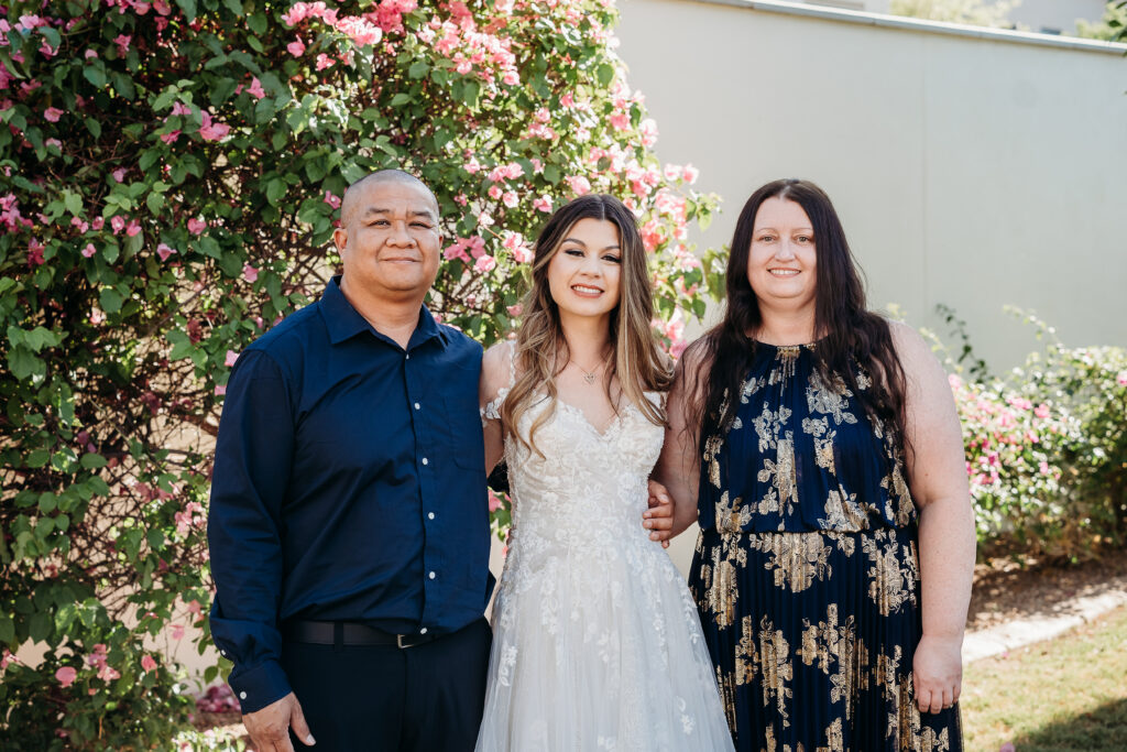 bride and groom formal portraits, arizona wedding photographer