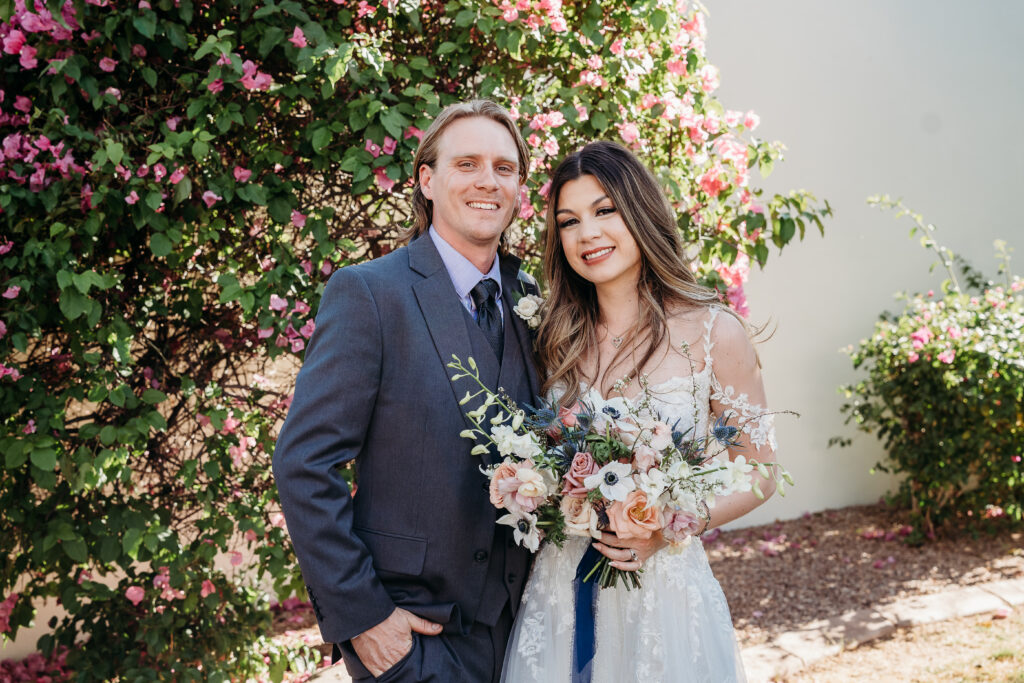 bride and groom formal portraits, arizona wedding photographer