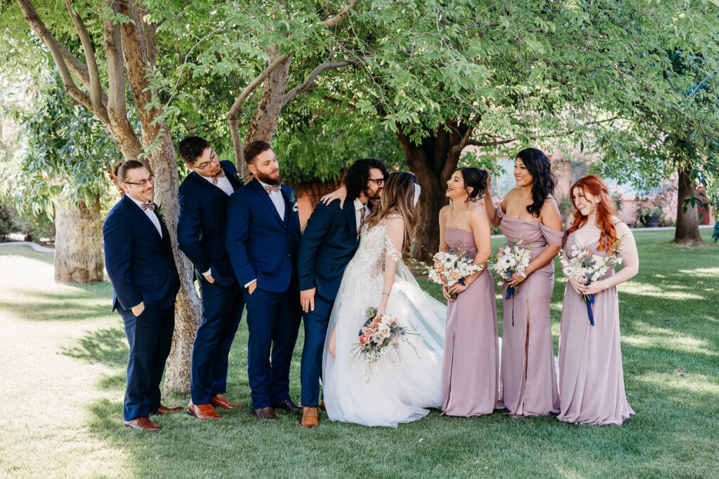 coronado house phoenix, wedding party posing ideas