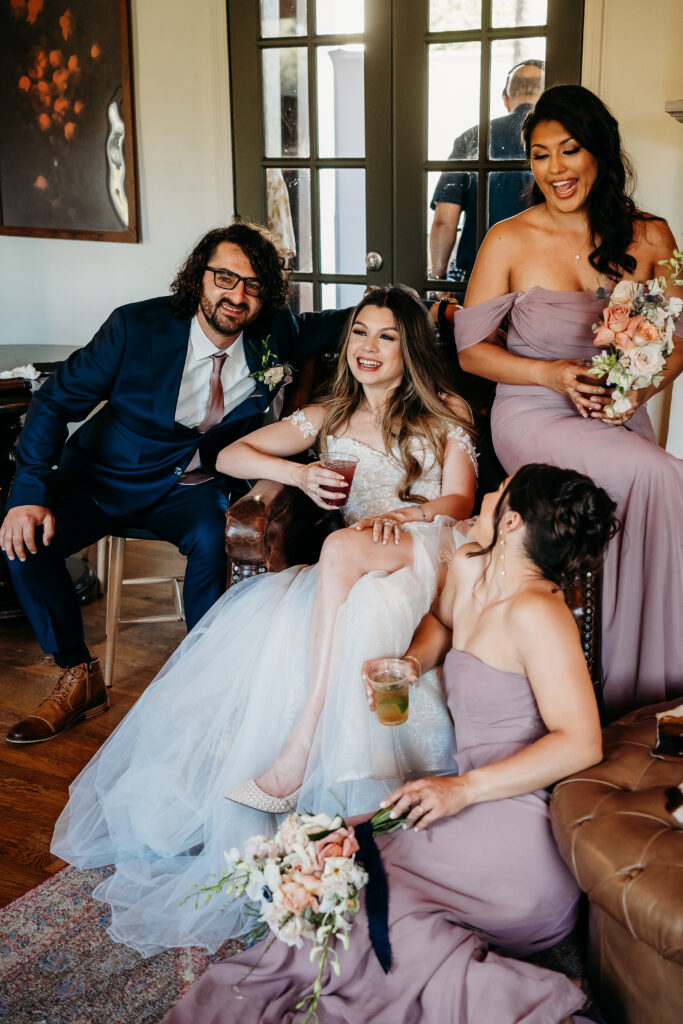 bride and groom at reception, arizona wedding photographer, coronado house phoenix