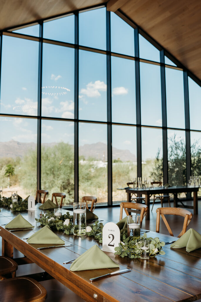 Desert View Weddings & Events reception views, desert views, arizona wedding photographer