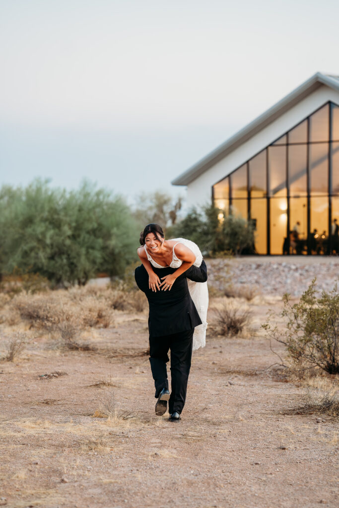 Desert View Weddings & Events, arizona desert wedding, bride and groom formals, bride and groom posing ideas