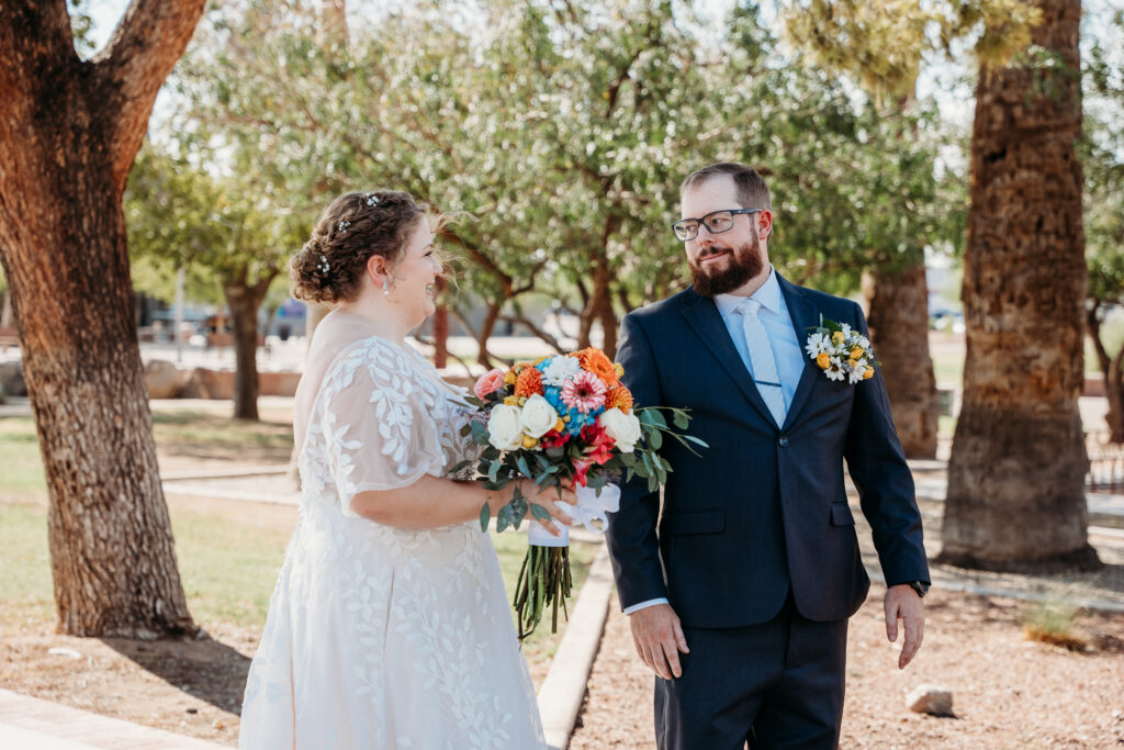 Fire House Event Center, Bride and groom formal photos, bride and groom posing ideas, fire house wedding, first look