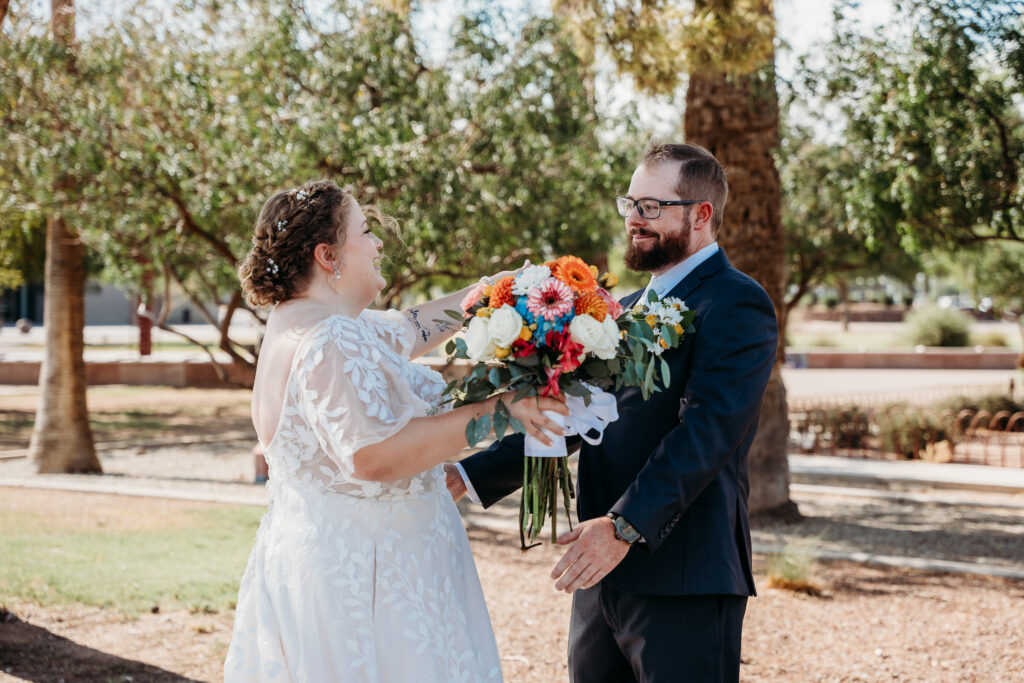 Fire House Event Center, Bride and groom formal photos, bride and groom posing ideas, fire house wedding, first look