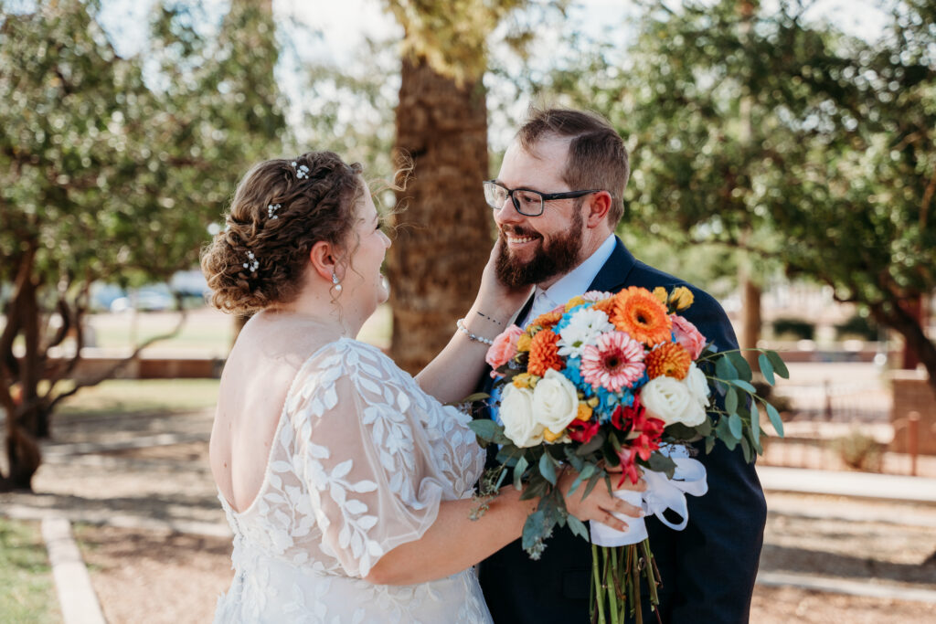 Fire House Event Center, Bride and groom formal photos, bride and groom posing ideas, fire house wedding, first look