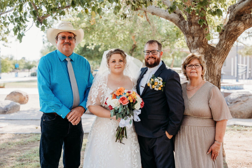 arizona wedding photographer, formal wedding photos, family posing ideas for a wedding