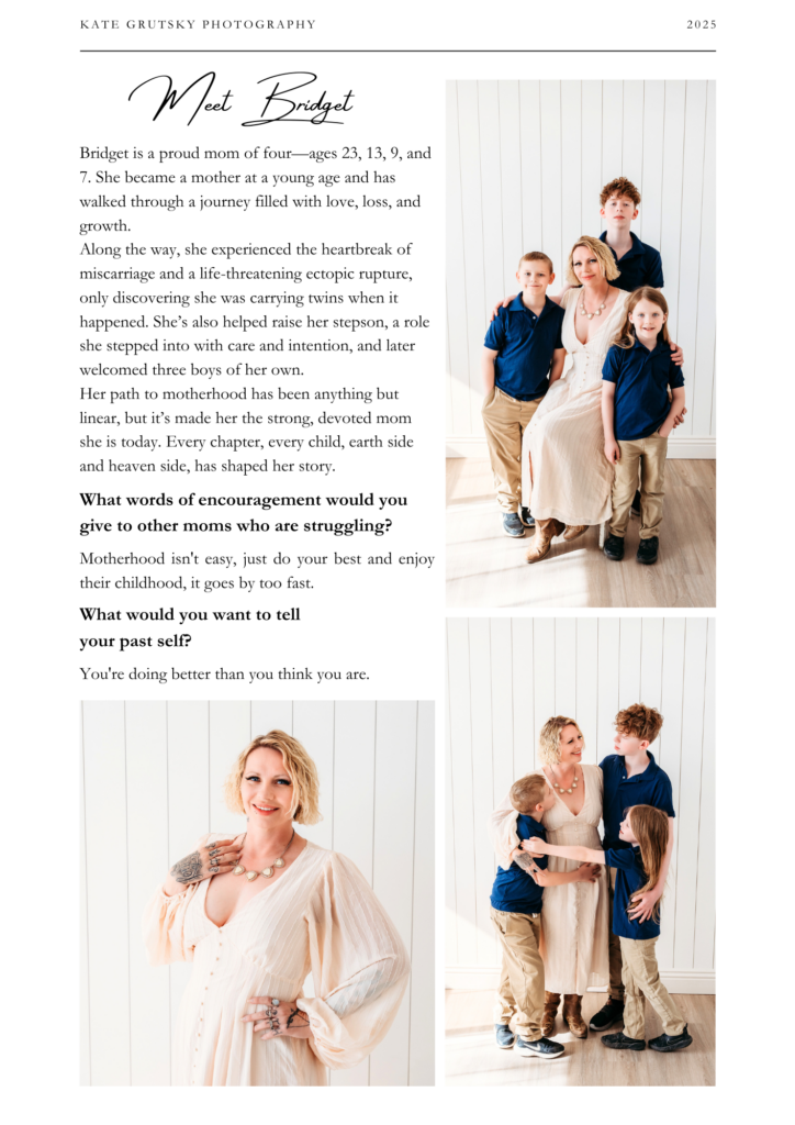 Follow one mother's heartfelt motherhood journey through infertility, entrepreneurship, and the joy of building both a family and a thriving photography business.