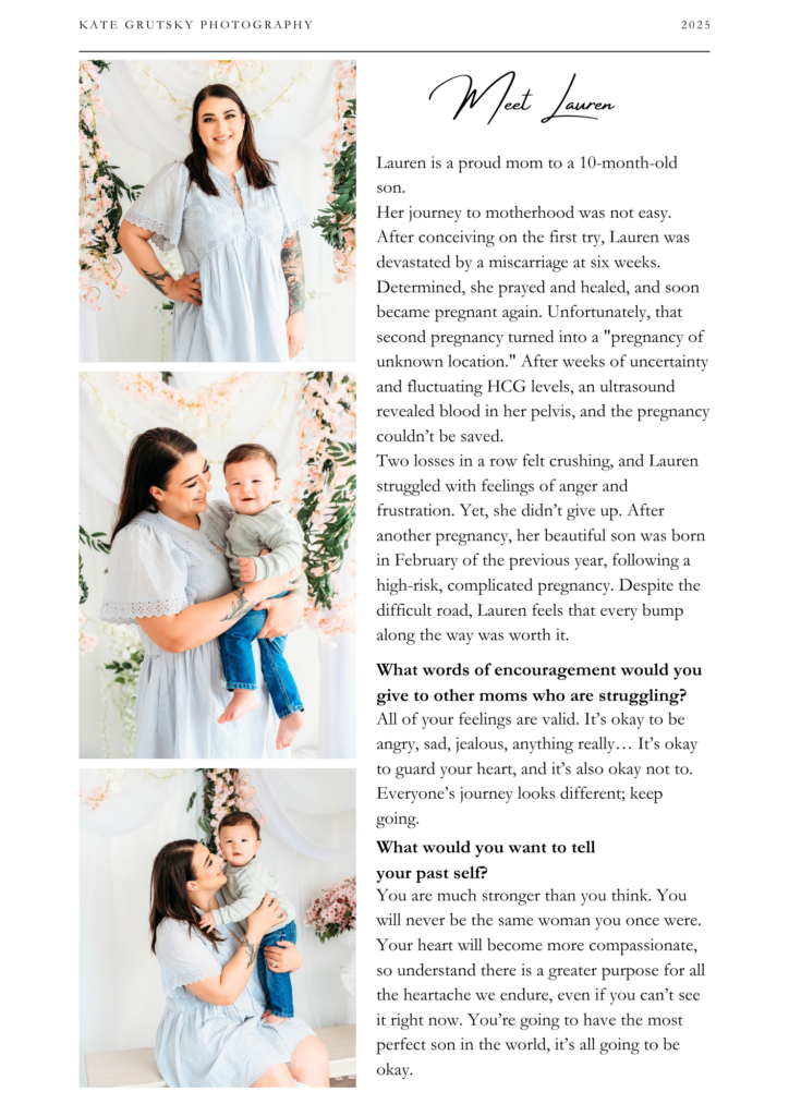 Follow one mother's heartfelt motherhood journey through infertility, entrepreneurship, and the joy of building both a family and a thriving photography business.