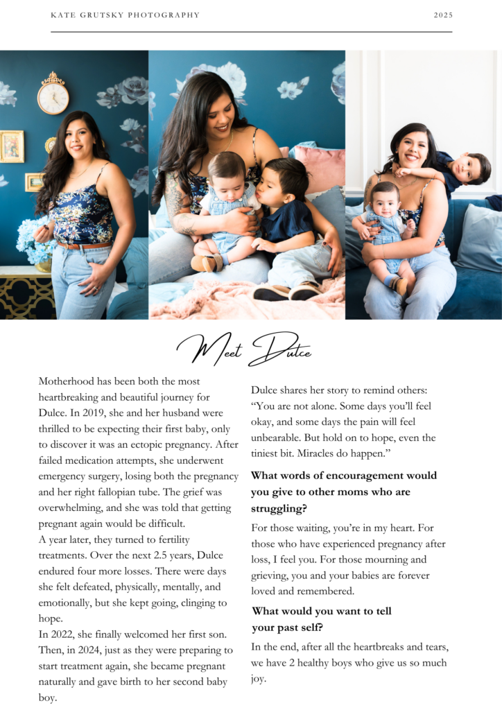 Follow one mother's heartfelt motherhood journey through infertility, entrepreneurship, and the joy of building both a family and a thriving photography business.