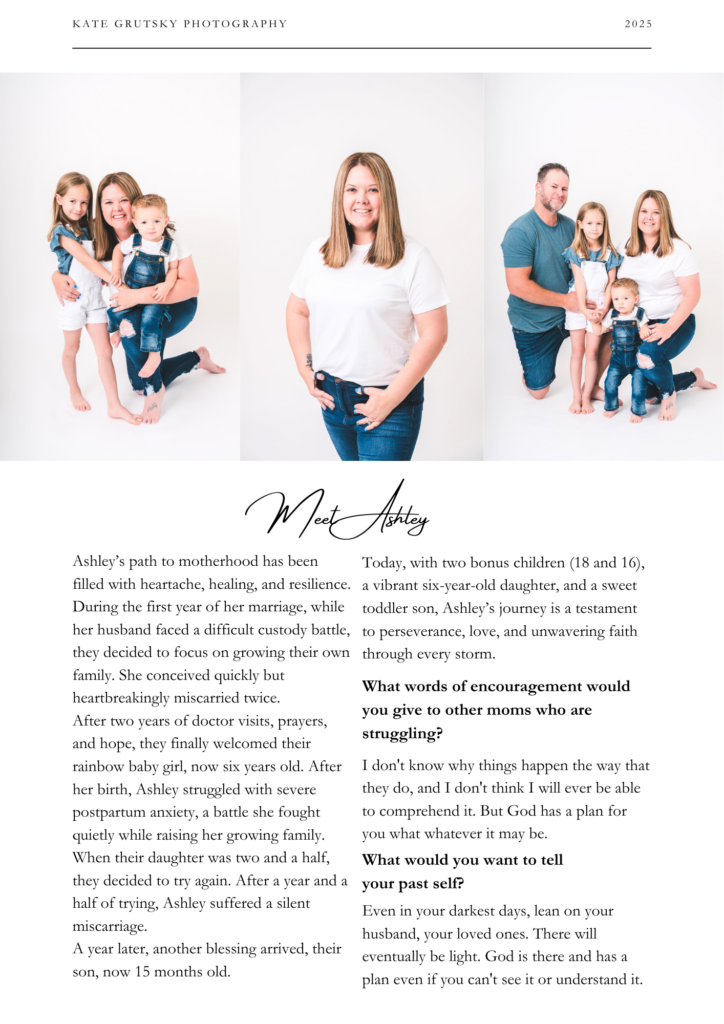 Follow one mother's heartfelt motherhood journey through infertility, entrepreneurship, and the joy of building both a family and a thriving photography business.