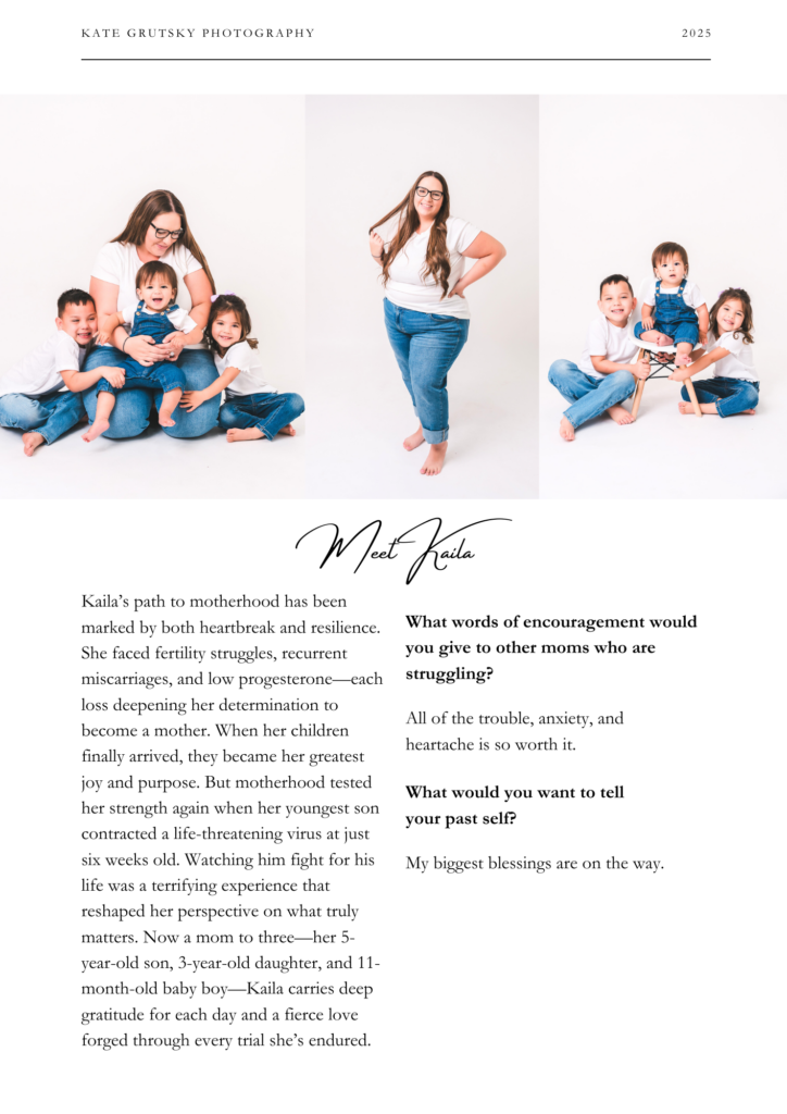 Follow one mother's heartfelt motherhood journey through infertility, entrepreneurship, and the joy of building both a family and a thriving photography business.