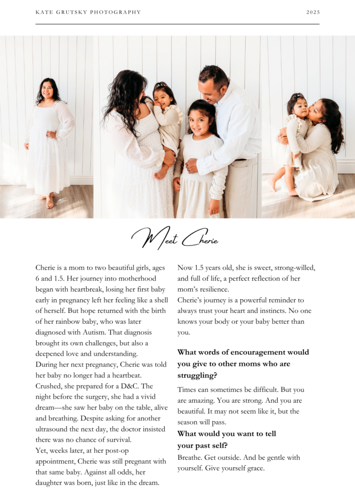Follow one mother's heartfelt motherhood journey through infertility, entrepreneurship, and the joy of building both a family and a thriving photography business.