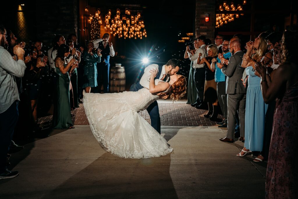 Wedding exit posing ideas, arizona wedding photographer, fire house event center