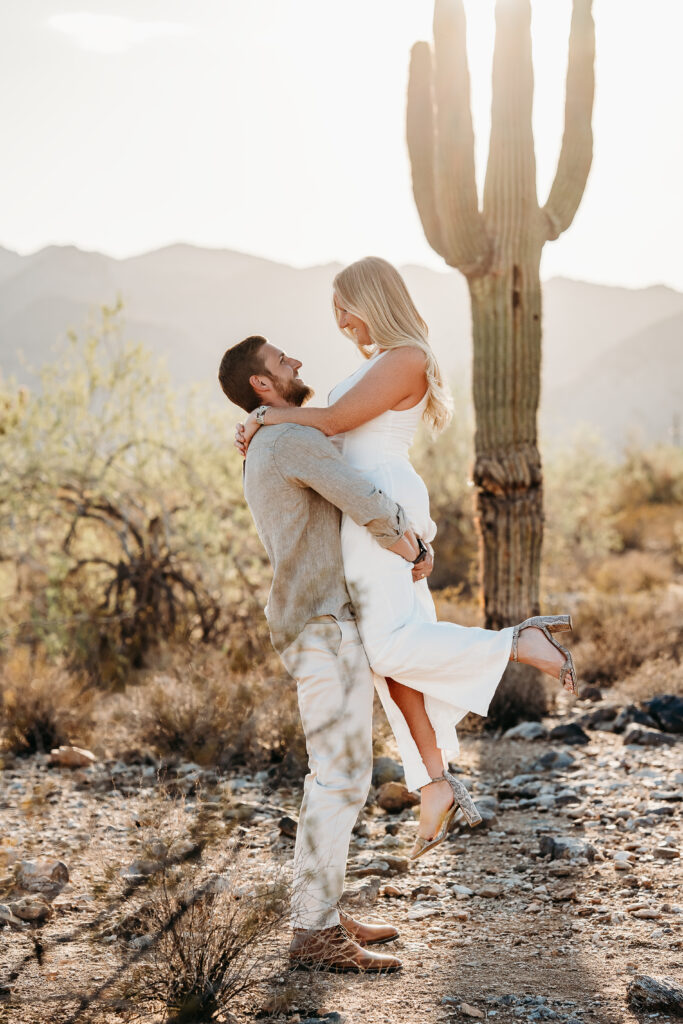 Arizona desert engagement photos, engagement photographer, proposal photographer, arizona wedding photographer