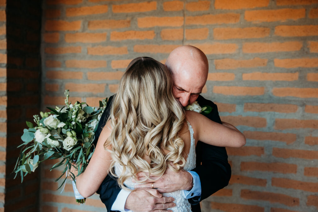 Trending first look ideas, first look with father of the bride